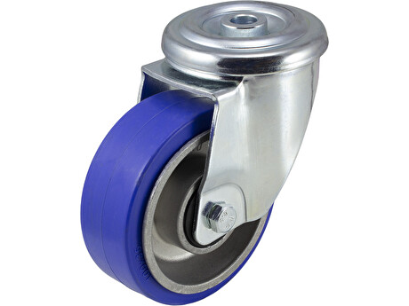Teplovzdorné nerezové pryžové pojezdové kolo 27307 FN-ELASTIC 100 INOX20