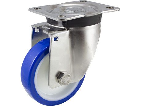 Nerezové polyuretanové pojezdové kolo 35474-ADINYL SOFT 175 INOX40