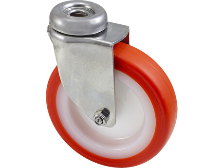 Nerezové polyuretanové pojezdové kolo M-PU 100 INOX 30