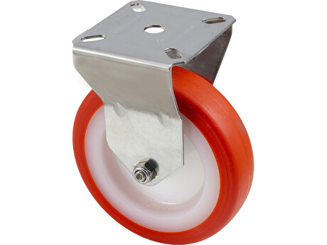 Nerezové polyuretanové pojezdové kolo MSF-PU 100 INOX 40