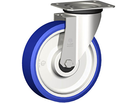 Nerezové polyuretanové pojezdové kolo 35205-ADINYL SOFT 080 INOX20