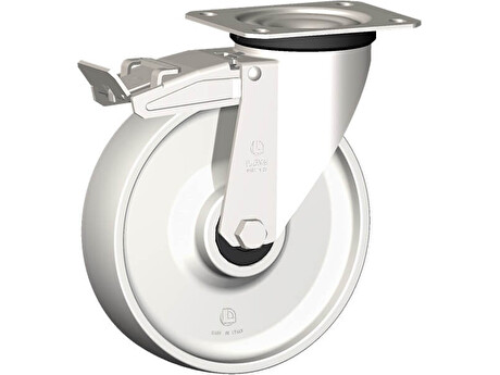 Nerezové polyamidové pojezdové kolo 17130FR-POLINYL 100 INOX