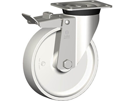Nerezové polyamidové pojezdové kolo 33652FR-POLINYL 100 INOX40