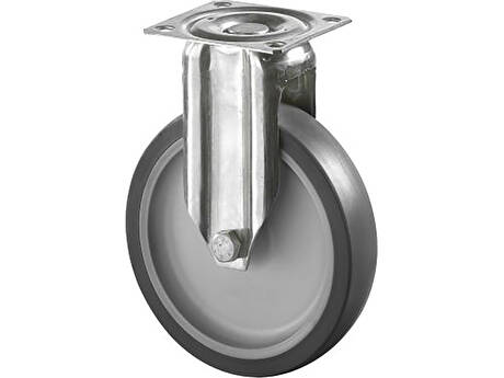 Nerezové pryžové pojezdové kolo G110.A80.126